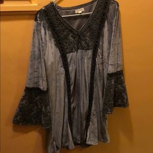 Grey long sleeve dress